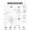 Image 6 : 1 Autelo Glass Pendant Light Fixture for Living Room/Dining Rooms - New/Open Box