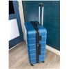 Image 4 : 3PC Hard Shell Rolling Luggage Set (20", 24", & 28" Sizes Included) - Cerulean Blue Colour