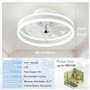 Image 2 : 1 Riynfo Modern Noiseless Ceiling Fan with Light & Remote Control - 16inch - New/Open Box