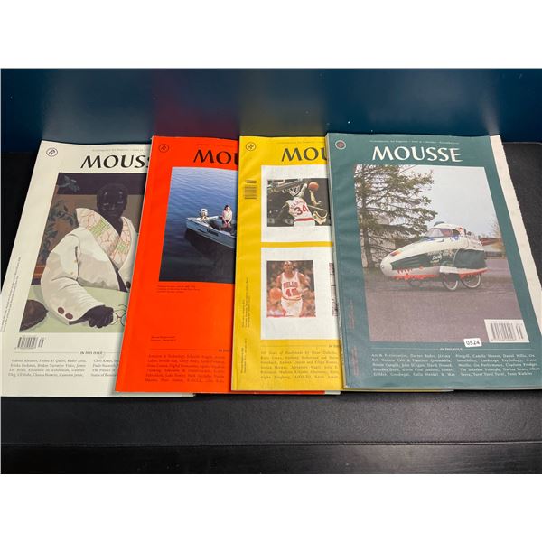 4 Assorted Mousse Contemporary Art Magazines