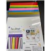 Image 2 : 2 Multi-Packs of Lya HTV Vinyl (Heat Transfer Vinyl) Sheets - Assorted Colours - 30PCS Per Pack