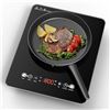Image 1 : 1 VGBK Electric Single-Burner Portable Induction Cooktop/Hot Plate - 1800W - Brand New