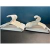 Image 2 : 100pc Kids Plastic Coat Hangers - White - New