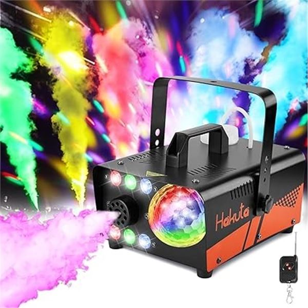 1 Hakuta 500W Fog Machine with LED Disco Party Lights - Brand New!