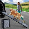 Image 1 : 1 Foldable Dog Car Ramp for Vehicles - 63" Length x 17" Wide (Supports Dogs up to 200lbs) - NEW