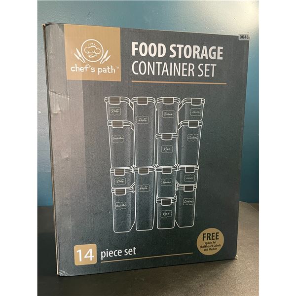 Chef's Path 14PC Airtight Food Storage Container Set - New