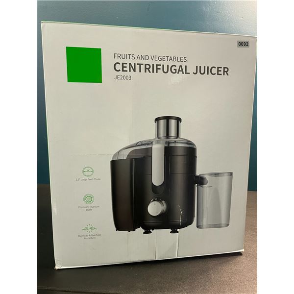1 Fruits & Vegetables Centrifugal Juicer (Model: JE2003) - New