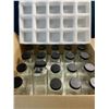 Image 1 : 20PC Glass Storage Jars with Lids (12oz size jars) - New