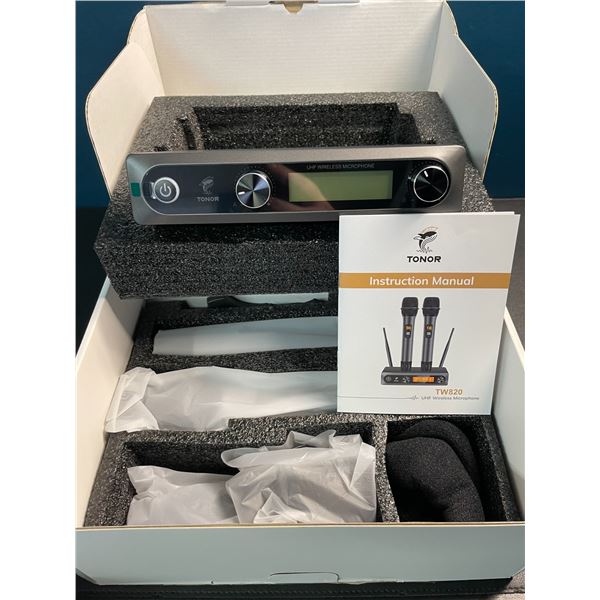 1 TONOR TW820 UHS Wireless Microphone System - New/Open Box