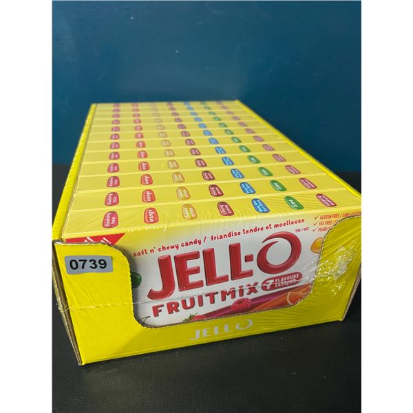 1 Case of Jell-O Soft n' Chewy Fruitmix Candy (7 Fruit Flavors) - 12 Boxes Included - New Sealed