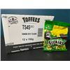 Image 1 : 1 Case of Walker's Famous Creamy Toffees - Banana Split Eclairs - 12 Units Included - Brand New!