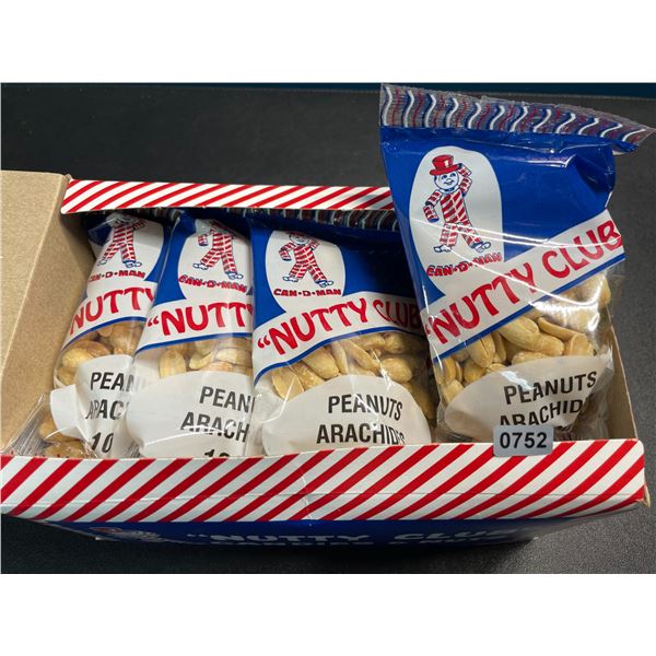 1 Case of "Nutty Club" Peanuts - 12 Packs x 100g each - New Sealed