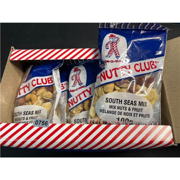 1 Case of "Nutty Club" South Seas Mix - 12 Packs x 100g each - New Sealed