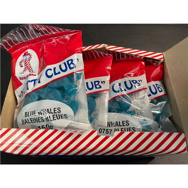 1 Case of "Nutty Club" Blue Whales Candy  - 12 Packs x 150g each - New Sealed