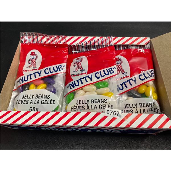 1 Case of "Nutty Club" Jelly Beans - 12 Packs x 50g each - New Sealed