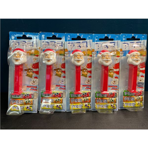 5 Assorted Christmas Themed PEZ Candy Dispenser/Candy Sets - New Sealed