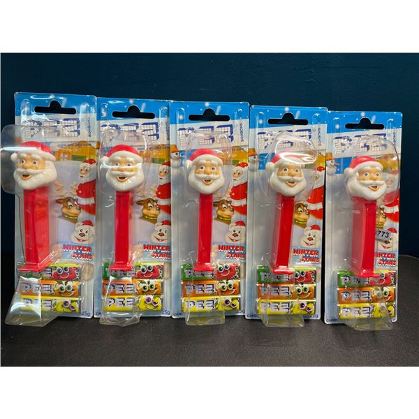 5 Christmas/Santa Themed PEZ Candy Dispenser/Candy Sets - New Sealed