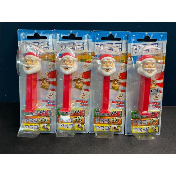 4 Christmas/Santa Themed PEZ Candy Dispenser/Candy Sets - New Sealed