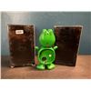 Image 2 : 2 Green Decorative Frog Clocks - New