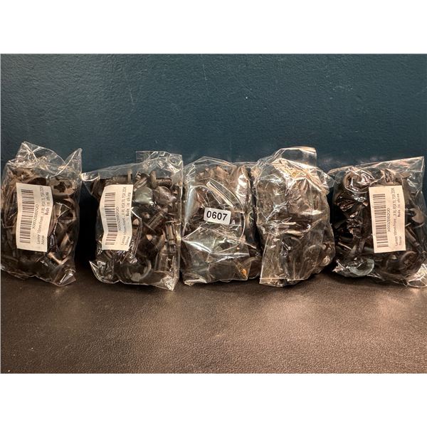 5 Packs of 10mm Automotive Push Clips - 20PCS Per Bag - 100PCS Total