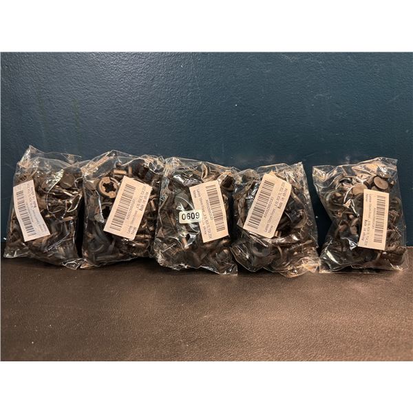 5 Packs of 10mm Automotive Push Clips - 20PCS Per Bag - 100PCS Total