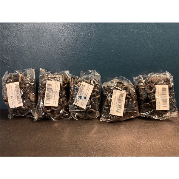 5 Packs of 10mm Automotive Push Clips - 20PCS Per Bag - 100PCS Total