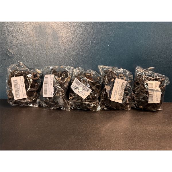 5 Packs of 10mm Automotive Push Clips - 20PCS Per Bag - 100PCS Total