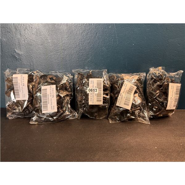 5 Packs of 10mm Automotive Push Clips - 20PCS Per Bag - 100PCS Total