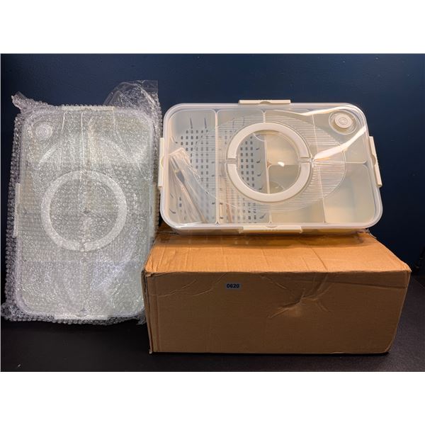 Box of 2 Spice Box Preservation Storage Boxes With Assorted Small Utensils - New