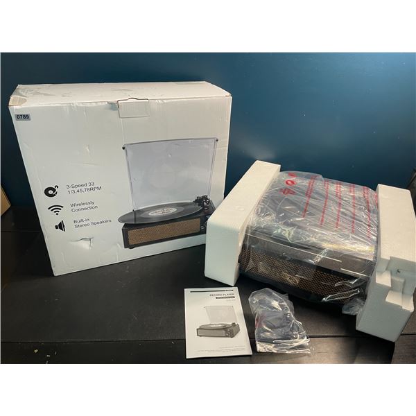 1 Record Turntable Player (Model: R608) w/ Bluetooth Function - Brand New!