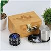 Image 1 : 1 Bloomflower Locking Stash Box Combo Kit w/ Grinder, Tray, & Smell Proof Jar - Brand New!