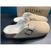 Image 2 : 1 Pair of Kidmi Women's Fuzzy/Cork Bottom Slippers - Size 40 EUR (9.5) - New in Box