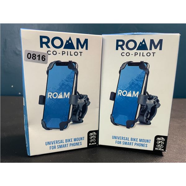 2 ROAM Co-Pilot Universal Bike Mounts for Smartphones - Brand New