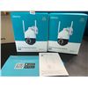 Image 2 : Dekco 2Pack 2K Outdoor WiFi Security Cameras (Model:DC5L) - Brand New!