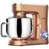 Image 1 : 1 Cooklee Stand Mixer - 8.5QT 660W 10-Speed Electric Kitchen Mixer - Gold - New/Open Box