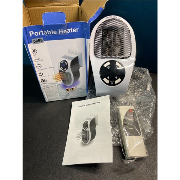1 Portable Plug-In Heater - 500W with Remote Control - Brand New