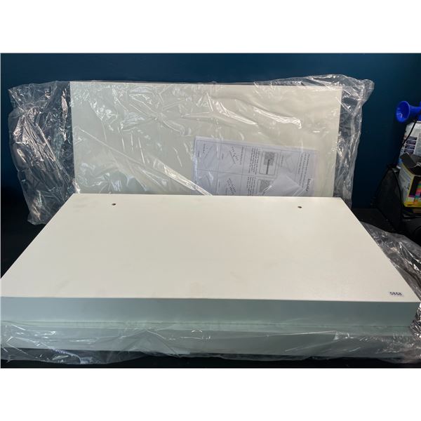 3 Floating Wall Shelves - 24inch Size (2FT) - White - Hardware Included