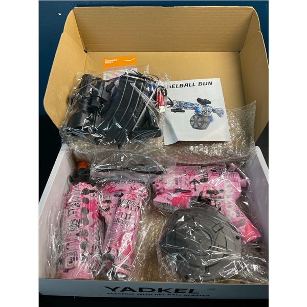1 Yadkel Electric Automatic Gel Ball Blaster Gun - Pink Design - Brand New!