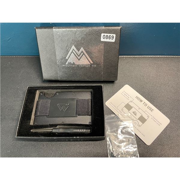 1 Mountain Voyage Co. Men's Minimalist/Slim Design Wallet - Black - New