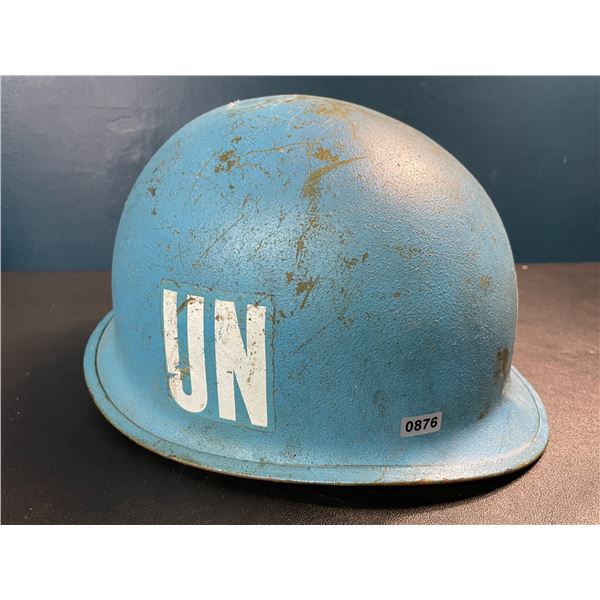 1 French 1991 UN Military Helmet - Vintage/Collectors Piece - Used