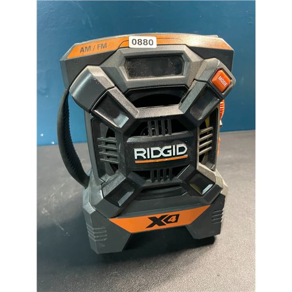 1 Ridgid X4 18V Cordless AM/FM Work Radio - Used