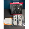 Image 2 : 1 Set of Joycons for Nintendo Switch - White Marble Design - Brand New!