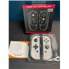 Image 2 : 1 Set of Joycons for Nintendo Switch - White Marble Design - Brand New!