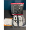 Image 2 : 1 Set of Joycons for Nintendo Switch - White Marble Design - Brand New!