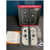 Image 2 : 1 Set of Joycons for Nintendo Switch - White Marble Design - Brand New!
