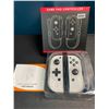 Image 2 : 1 Set of Joycons for Nintendo Switch - White Marble Design - Brand New!
