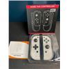 Image 2 : 1 Set of Joycons for Nintendo Switch - White Marble Design - Brand New!