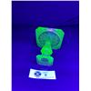 Image 2 : 4.5" Tall Art Deco Uranium Glass Candlestick