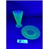 Image 2 : Vintage Uranium Glass Cup and Saucer