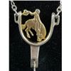Image 2 : Sterling Silver Necklace/Pendant Rodeo/Cowboy